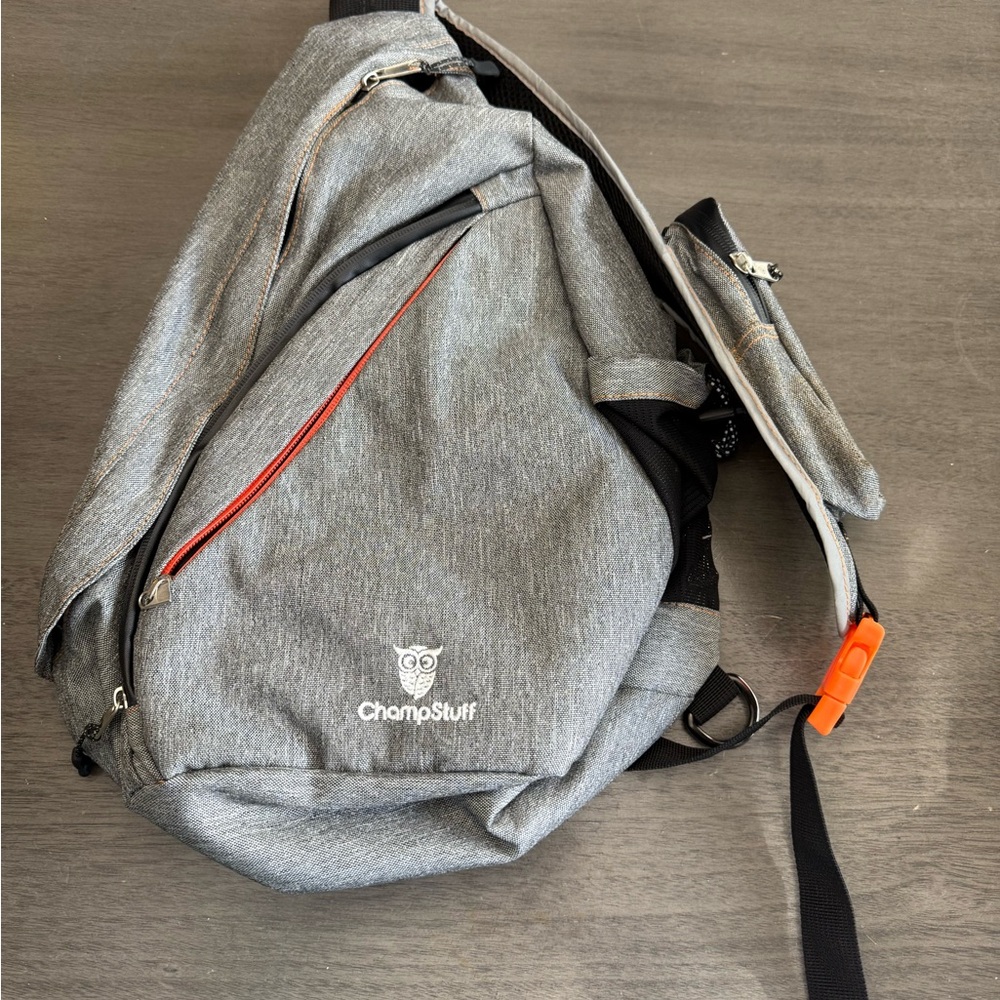 Gray Sling Bag for Men